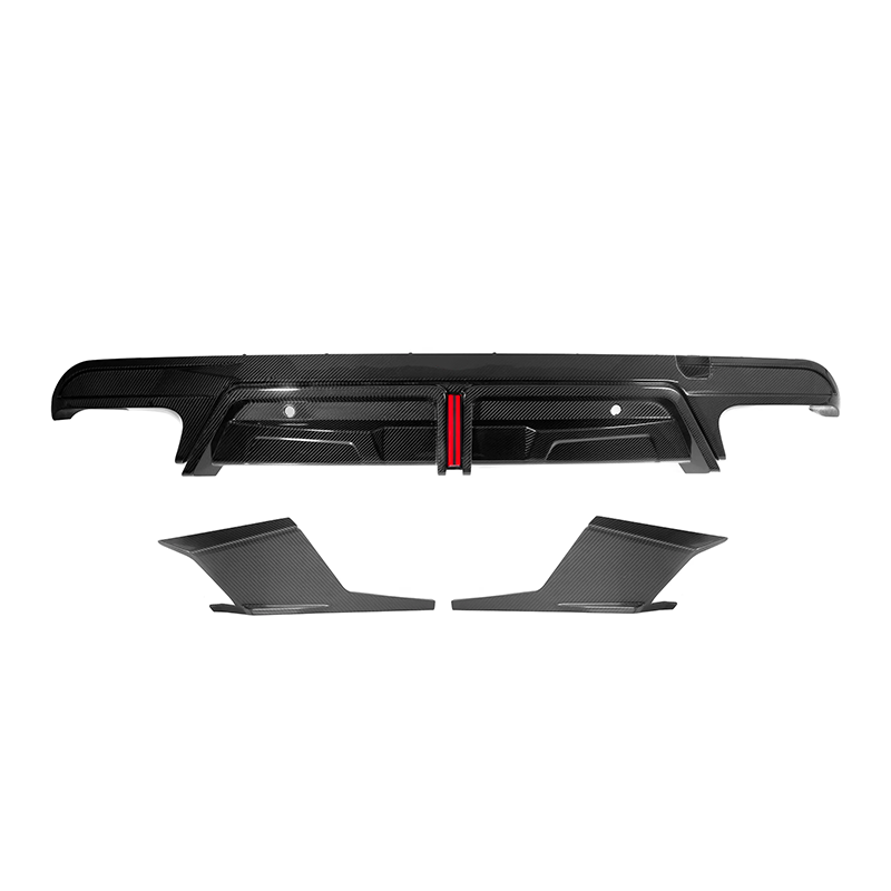 Prepreg Carbon Fiber Rear Diffuser w/ LED - BMW X5M F95 X6M F96 2020+