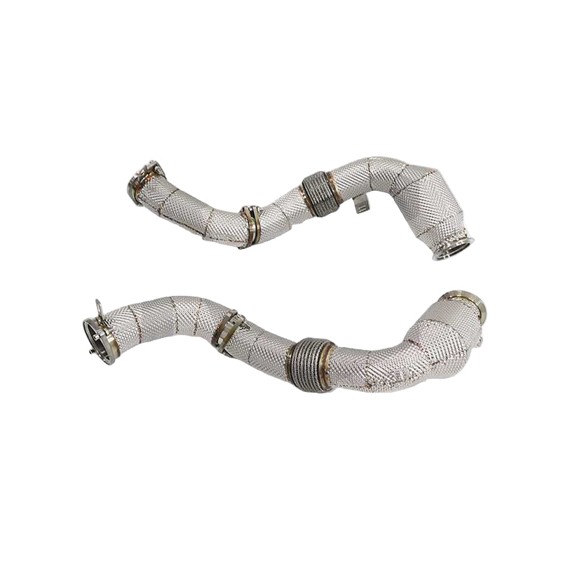 Performance Exhaust Catted Downpipe w/ Heatshield - BMW X5m X6m F95 F96 LCI 4.4T 2024
