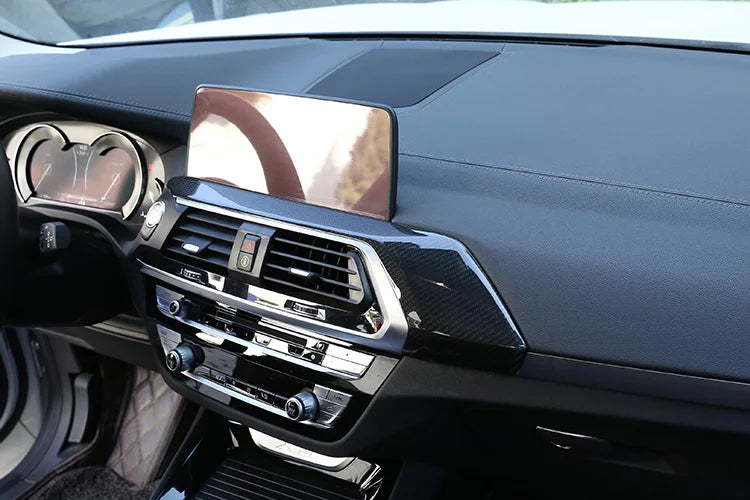 Carbon Fiber Car Center Console Panel Trim - BMW X3/X4 G01/G02
