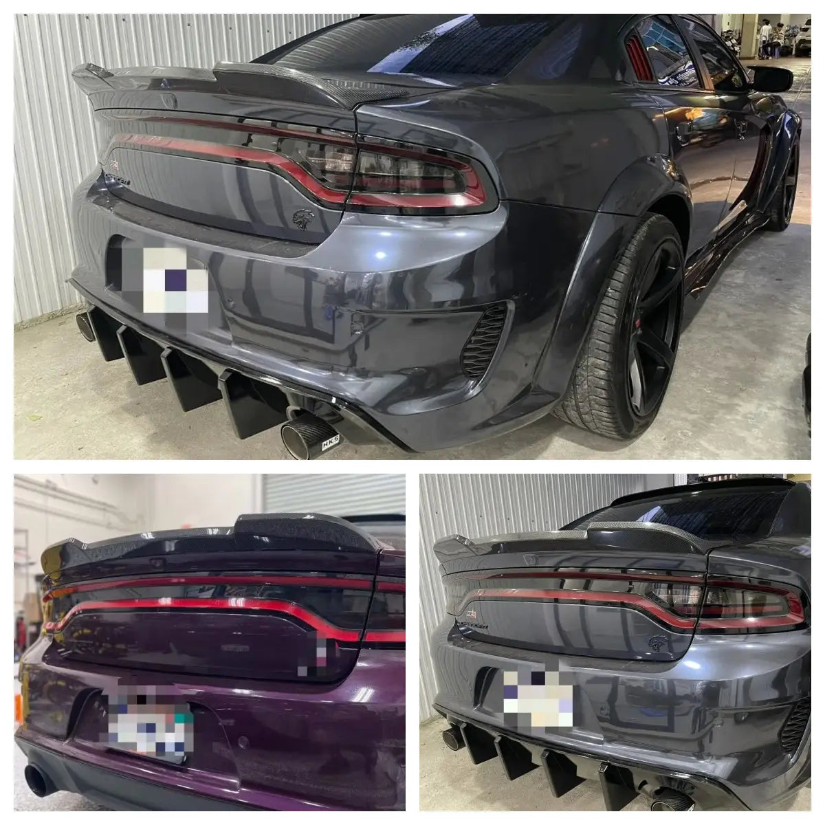 Carbon Fiber Rear Trunk V Style Spoiler - 15-23 Dodge Charger