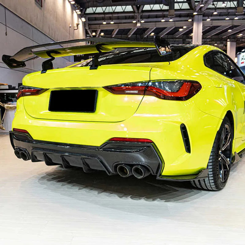 Carbon Fiber Swan Neck Vented Rear Wing - BMW 4 Series G22 G23 2021-UP