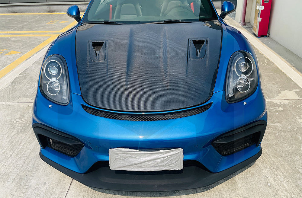Porsche GT4 Style Front Bumper Upgrade Replacement -  2017-2025 Porsche 718 Boxster Cayman