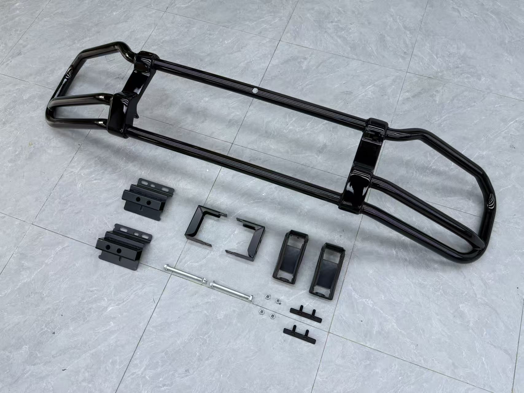 Gloss Black Front End Guard Bash Bar - Mercedes G wagon W465 W464 W463 G63