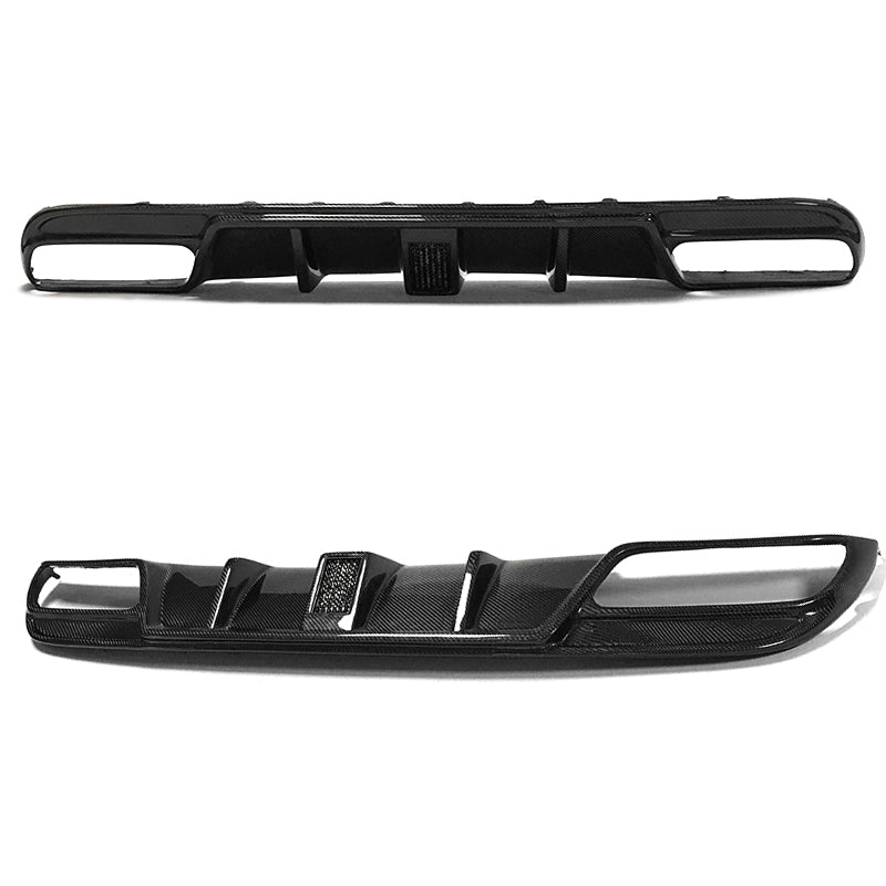 Carbon Fiber FD Style Diffuser w/ LED  Light - Mercedes Benz C Class 4-door Sports 2015-2018