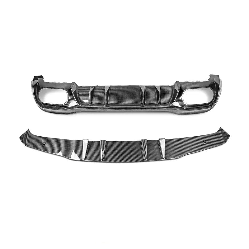 Paktechz Dry Carbon Fiber Rear Diffuser - Mercedes Benz W177 a Class Sport A35 A45s Hatchback