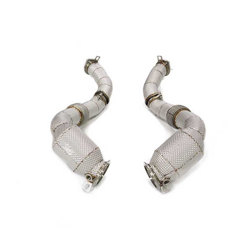 Performance Exhaust Catted Downpipe w/ Heatshield - BMW X5m X6m F95 F96 LCI 4.4T 2024