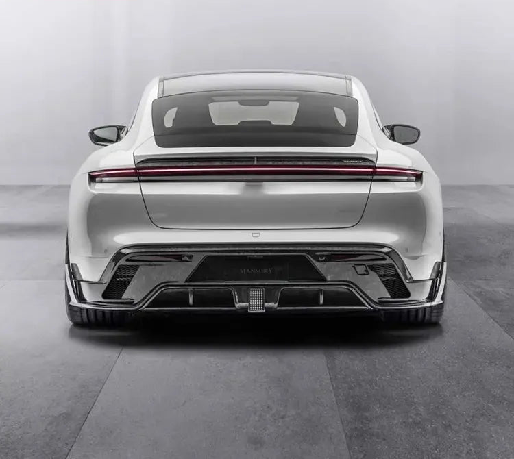 Carbon Fiber M Style Rear Diffuser -  Porsche Taycan