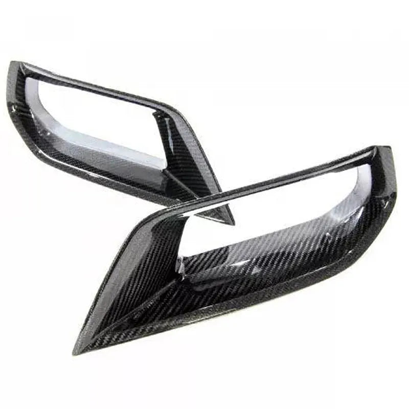Carbon Fiber Front Brake Duct Inserts Side Vent Trims - Chevrolet Corvette Z06 C7
