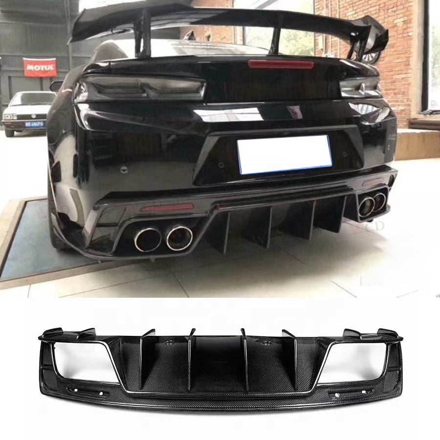 Carbon Fiber Rear Diffuser -  2017-2019 Chevrolet Camaro