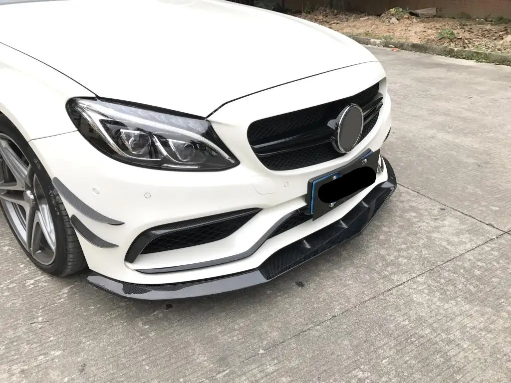 Carbon Fiber Front Splitter Lip -  Mercedes Benz W205 C63 AMG 15-18