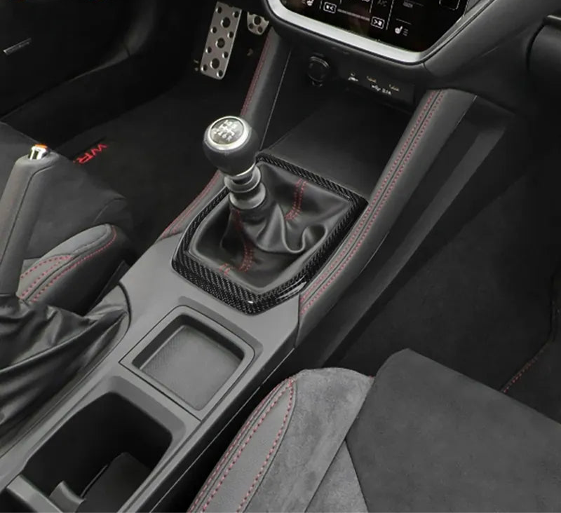 Carbon Fiber Interior Gear Shift Frame Cover - Subaru WRX 2022-2024