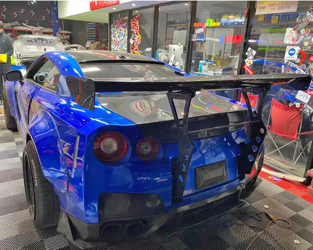 Gtr R35 Wing Carbon Fiber Agressive GT Rear Wing - Nissan R35 GTR 2008-2024