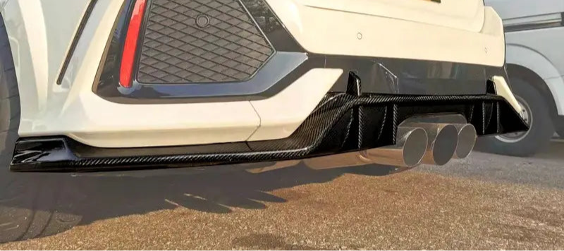 Carbon Fiber Rear Diffuser - Honda Civic Type-R FK8 17-19