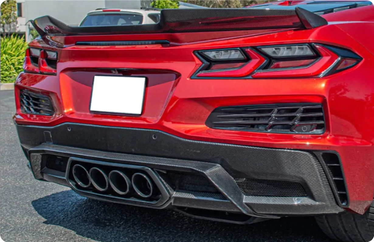 Carbon Fiber OE Style Rear Bumper Diffuser - Corvette C8 Z06 Eray 2023-25