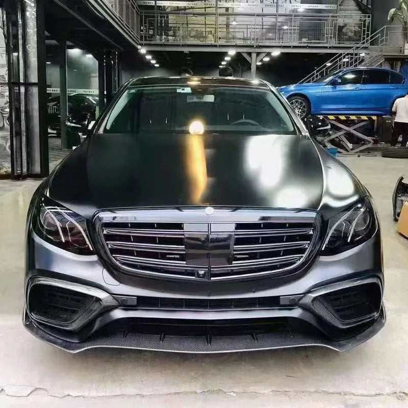 Carbon Front Splitter Lip & Air Vent Cover - Mercedes Benz W213 S213 E