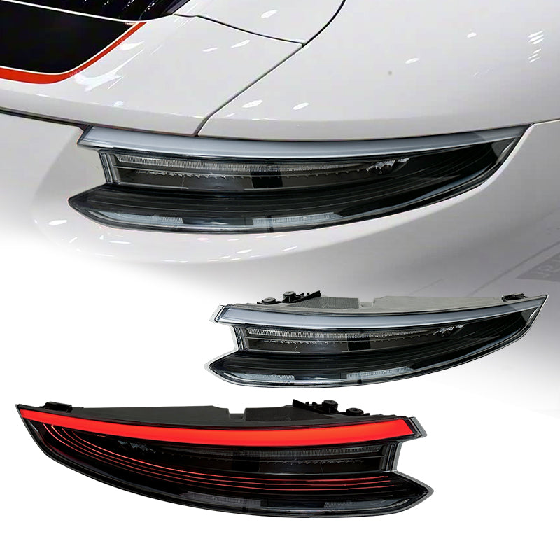 2016-2019 Porsche 911 991.2 Clear LED Taillights Plug & Play