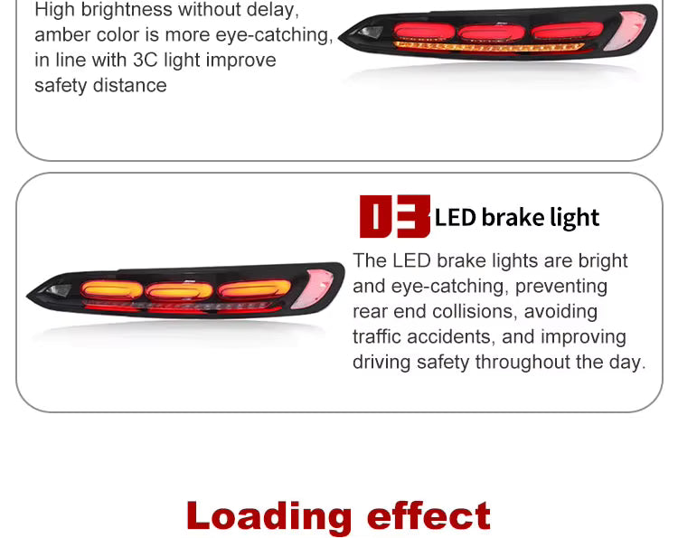 LED LCI Rear Tail Lights Upgrade Replacement Set- Mercedes Benz AMG GT 2015 2016 2017 2018