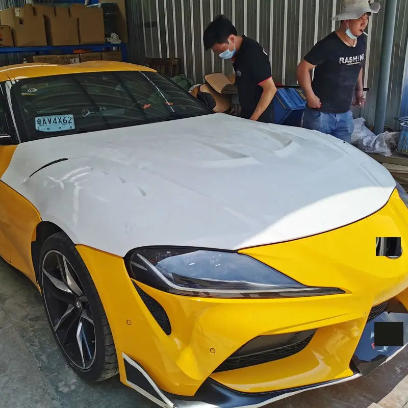 L Style Carbon Fiber Hood Bonnnet - TOYOTA SUPRA A90