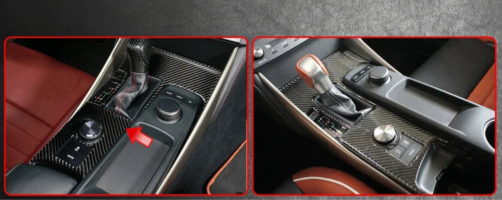 Carbon Fiber Door Handles Interior Cover trims - Lexus IS IS200 IS250 IS300 2013-2018