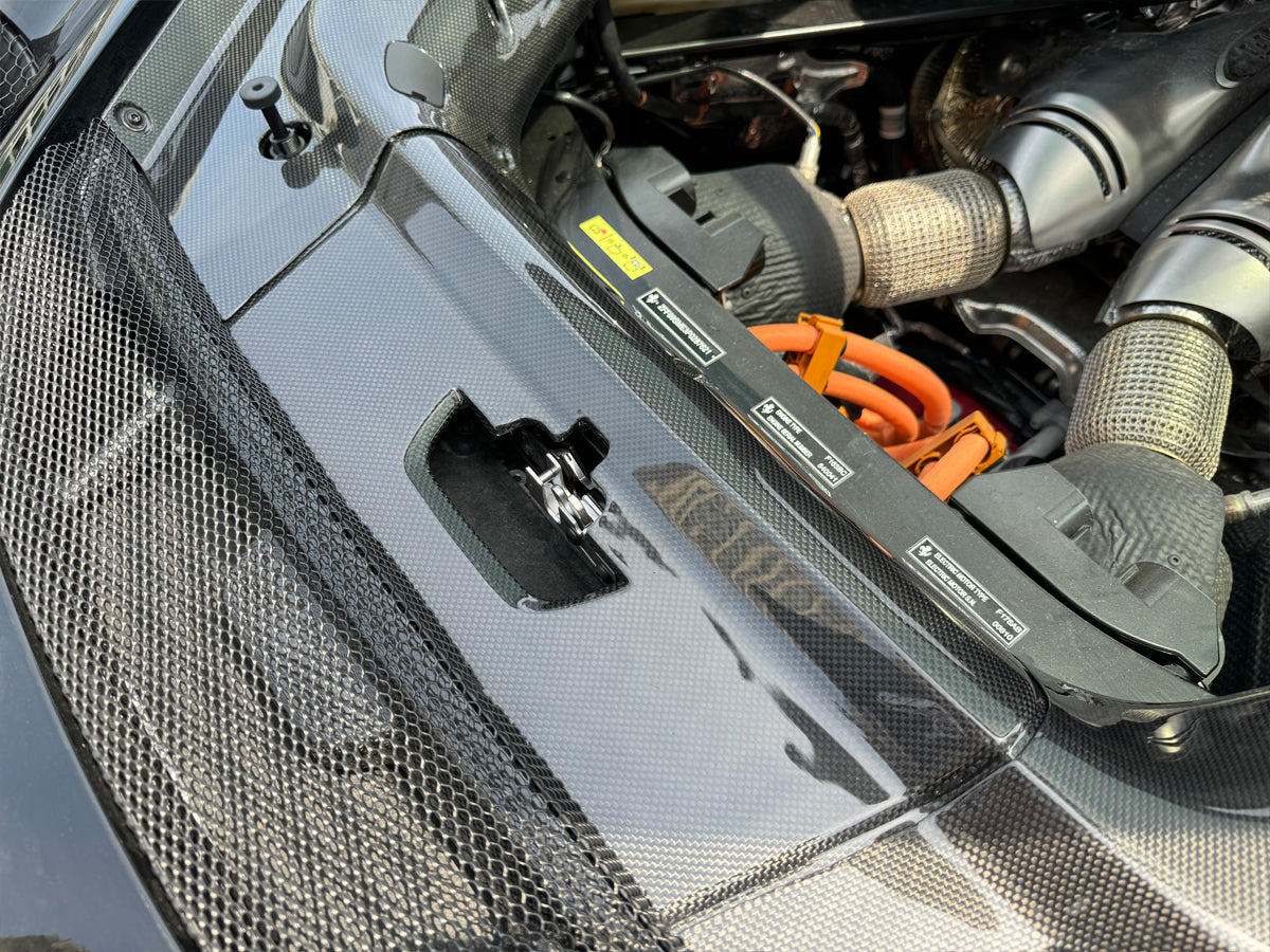 Dry Carbon Fiber Engine Bay Trim Kit Cover - Ferrari 296 GTB/GTS