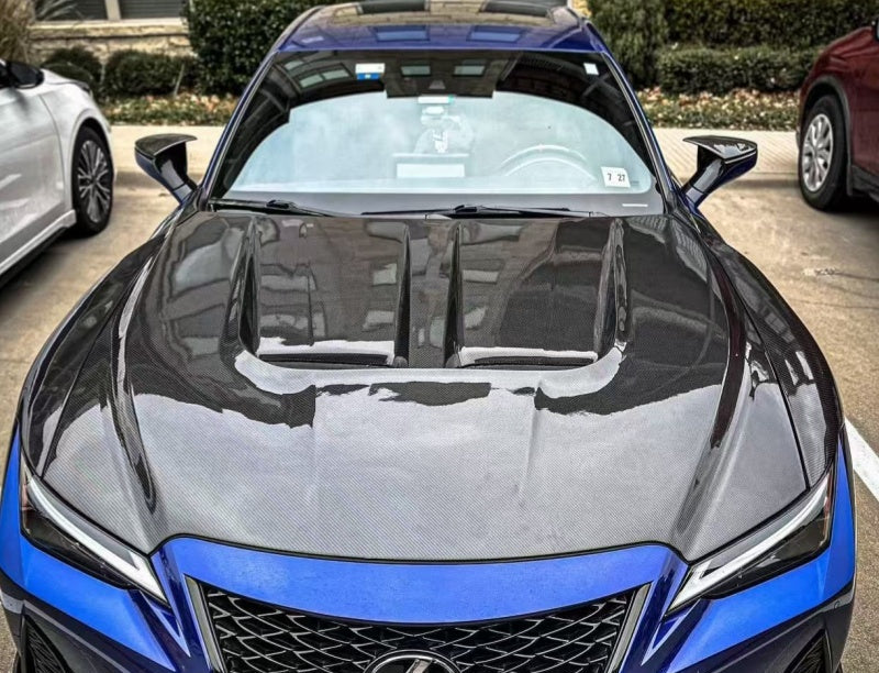 Carbon Fiber Vented V2 Hood bonnet Replacement -  2021+ Lexus IS300 IS350 IS500