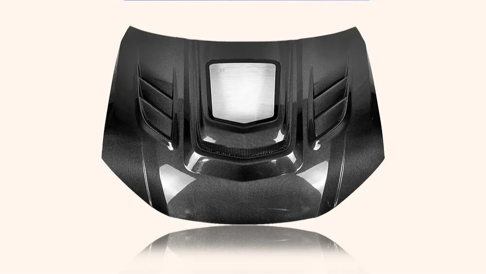 Carbon Fiber Vented Front Hood Bonnet w/ Transparent Window - Toyota Camry 2024+ XV80