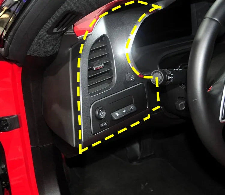 Carbon Fiber interior Headlight Button Panel Cover - Corvette C7 Stingray Z06