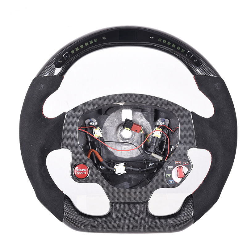 Carbon Fiber Alcantara with LED Racing Steering wheel for Ferrari F430
