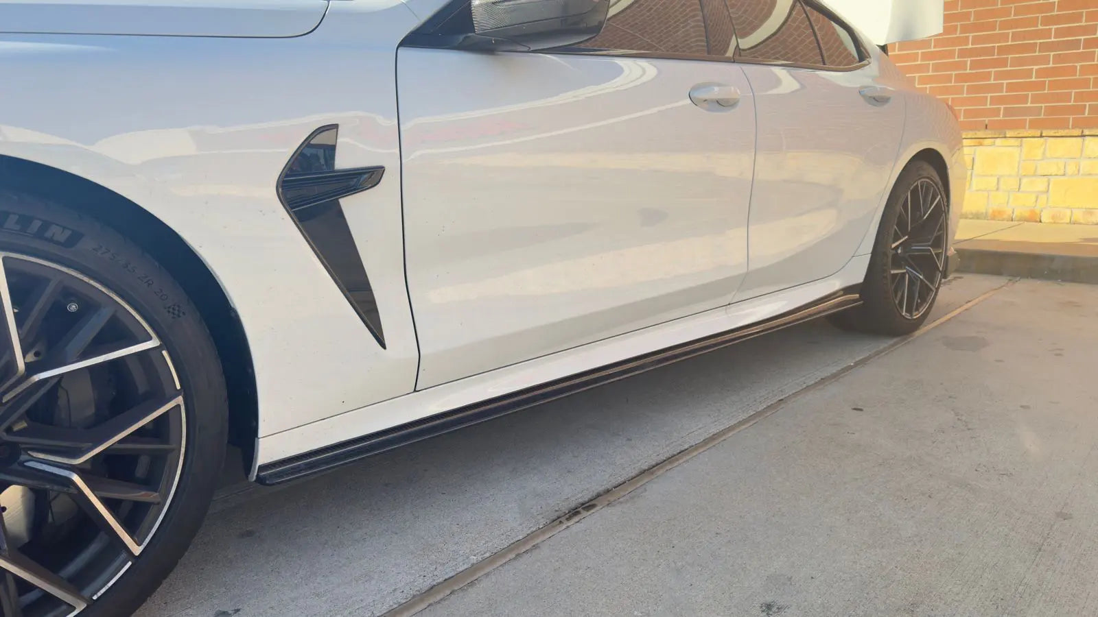 3D Style Carbon Fiber Side Skirts Extensions - BMW 8 SERIES G15 G16 / M8