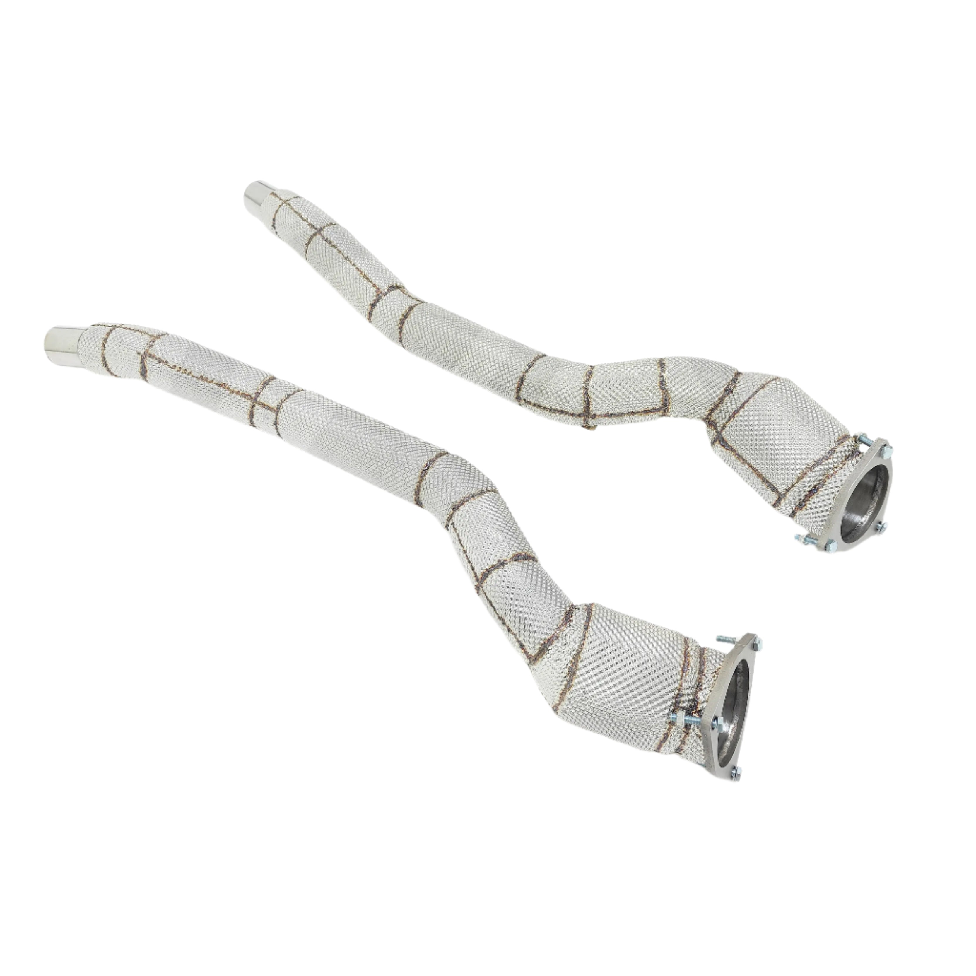 Exhaust Downpipe w/ Heat Shield - Ferrari F12 Berlinetta/812 Superfast/FF V12