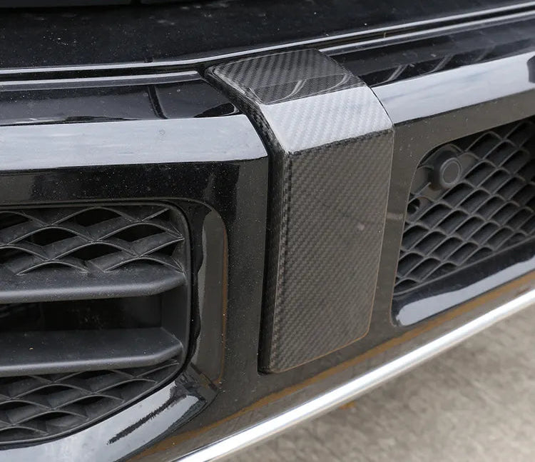 Front Bumper Carbon Fiber Panel Cover - Mercedes-Benz G Class W463 G63 2019-2023