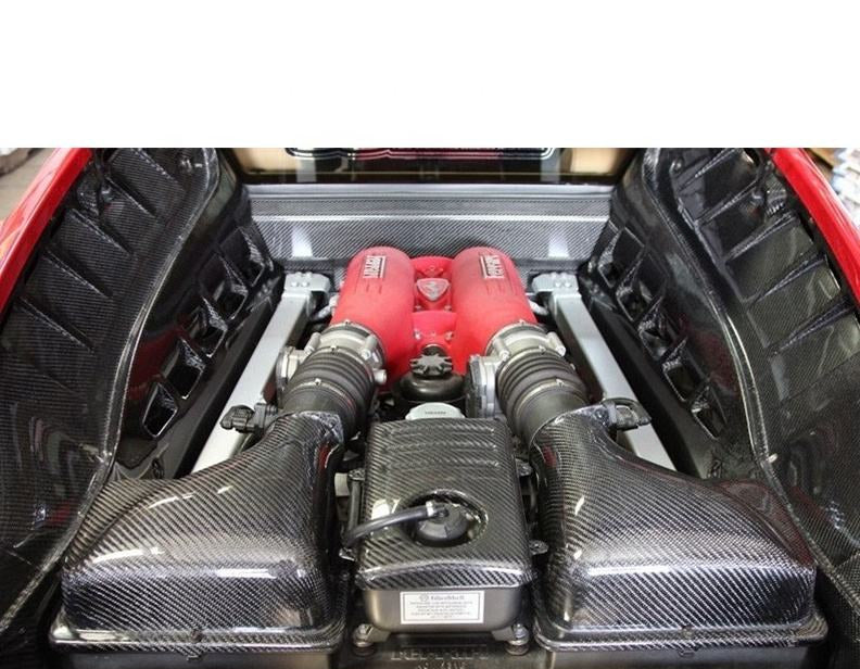 Full Carbon Fiber Air Intake Box Replacement for  2004 to 2009 Ferrari F430 Scuderia Coupe Scuderia Spider 16M