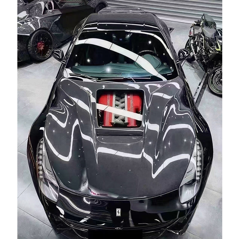 Carbon Fiber Hood Bonnet w/ Transparent window - Ferrari F12