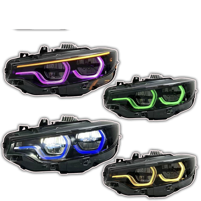 RGB LED IKON Stye PLUG N PLAY Headlights - BMW F32/F33/F36 4 Series /F80 M3/F82 M3