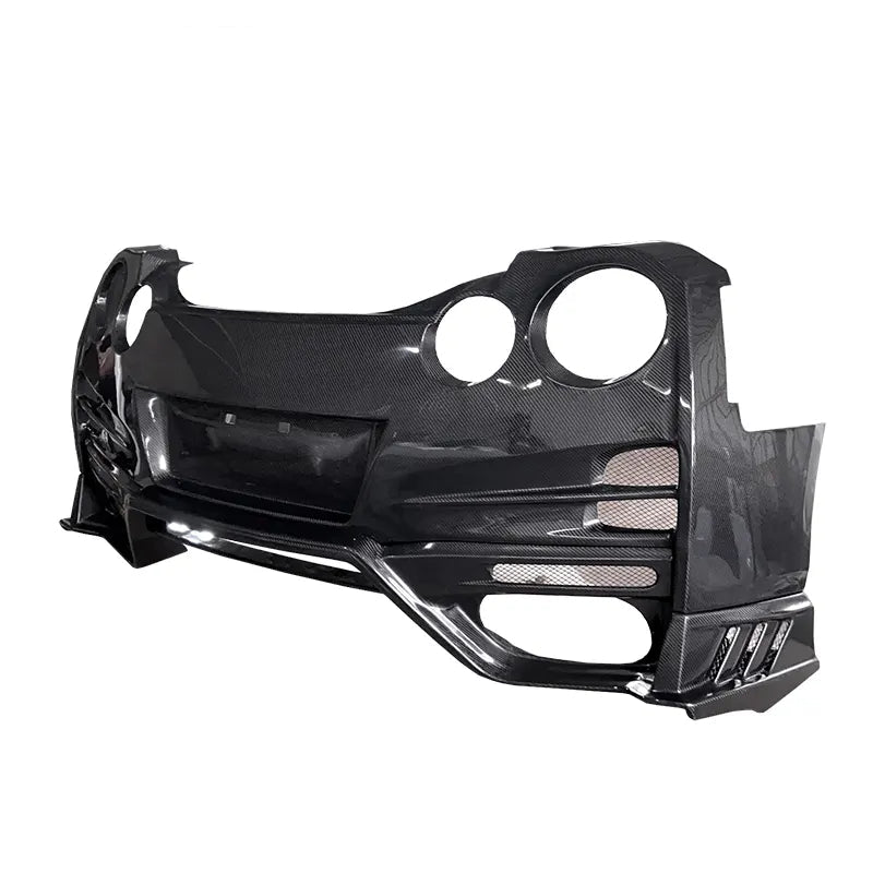 T Spec Style Carbon Fiber Rear Bumper w/ carbon Fiber Diffuser - Nissan R35 GTR