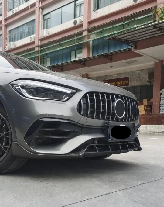 Carbon Fiber Aggressive Front Lip - Mercedes Benz GLA GLA250 GLA35 AMG SUV 2020+
