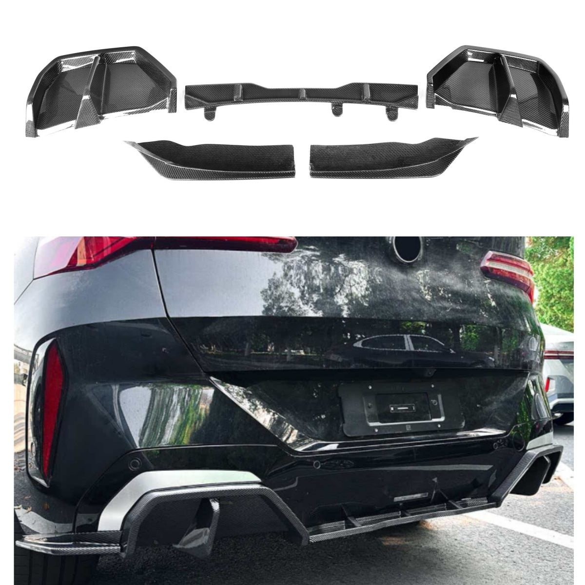 Carbon Fiber MP Style Rear Diffuser -  BMW X3 G45 2025+