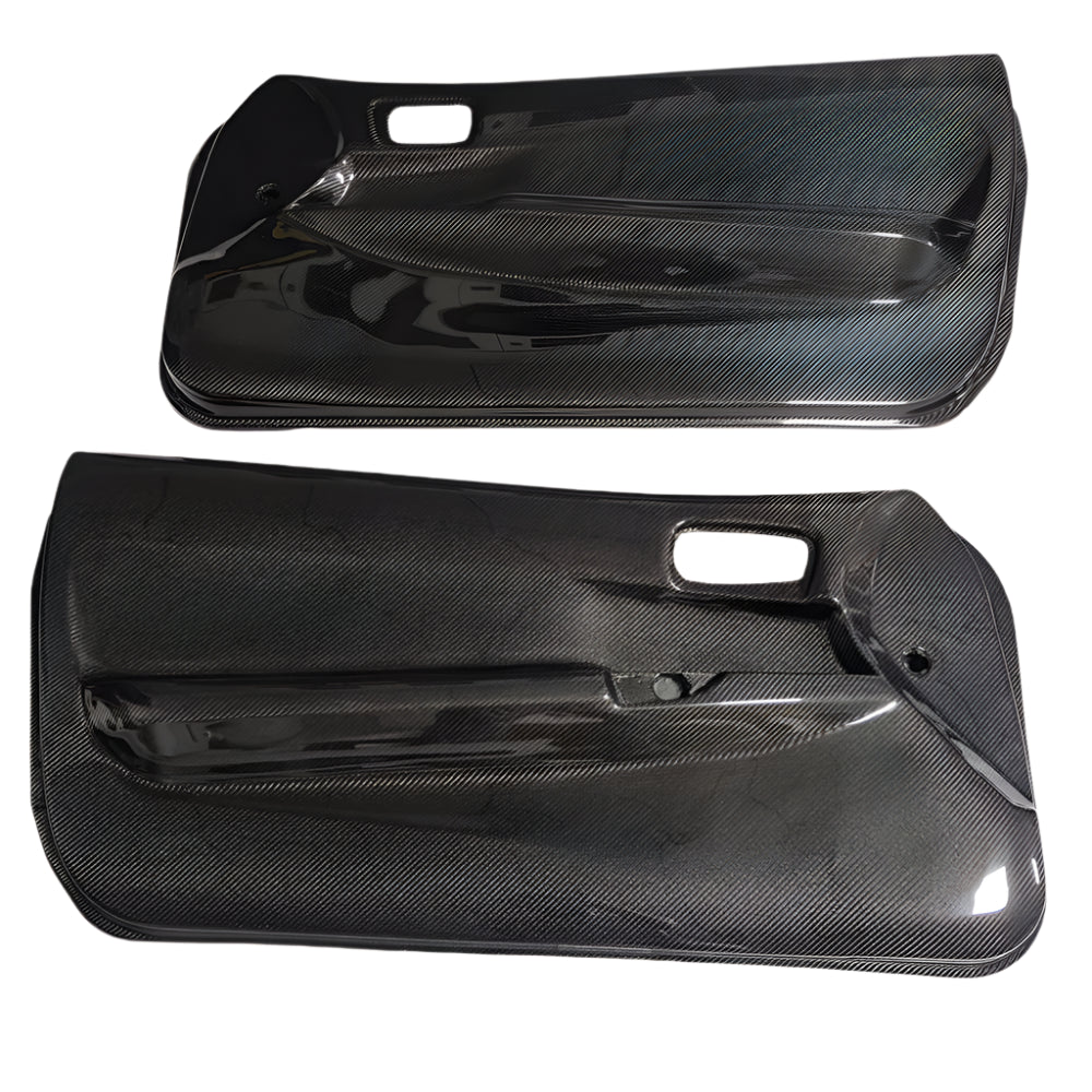 Carbon Fiber Inner Door Panel Card Pair - Nissan Skyline R34 GTR (RHD Only)