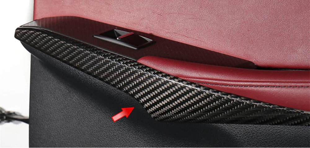 Carbon Fiber Door Handles Interior Cover trims - Lexus IS IS200 IS250 IS300 2013-2018