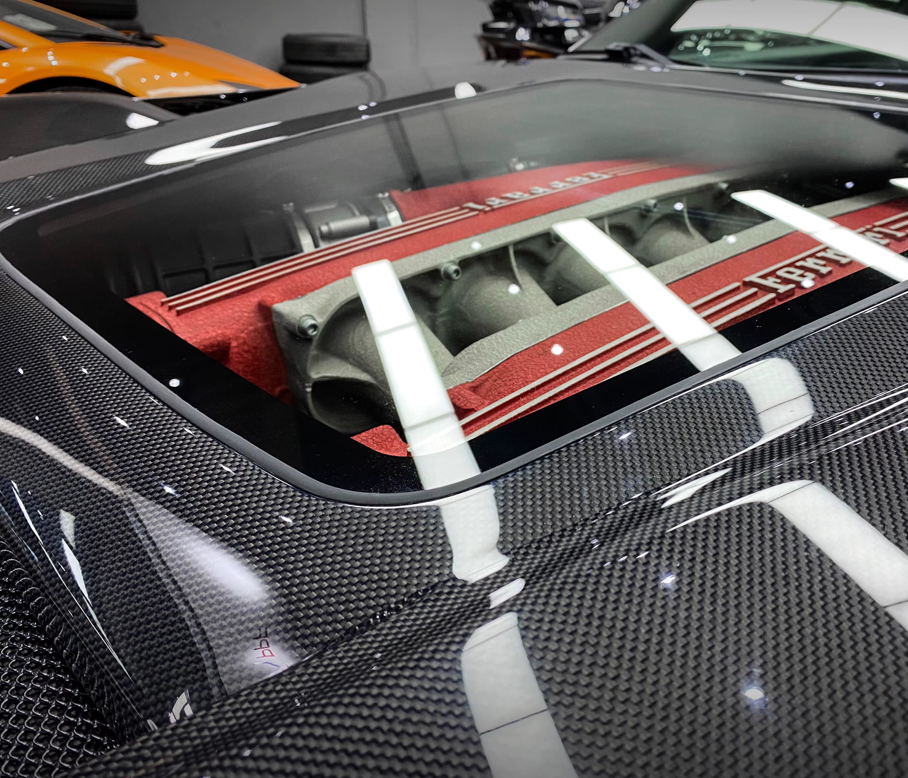 Carbon Fiber Hood Bonnet w/ Transparent window - Ferrari F12