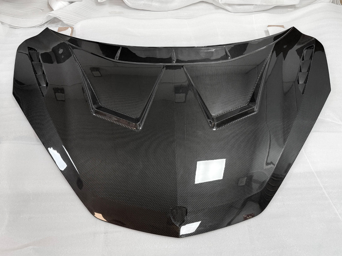 Carbon Fiber Dk Style Front Hood Bonnet Cover - Lamborghini Revuelto