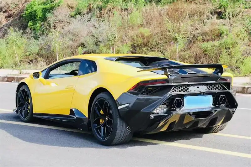 Carbon Fiber Tecnica Style  Rear Engine Bonnet Cover - Lamborghini Huracan LP580 LP610 EVO