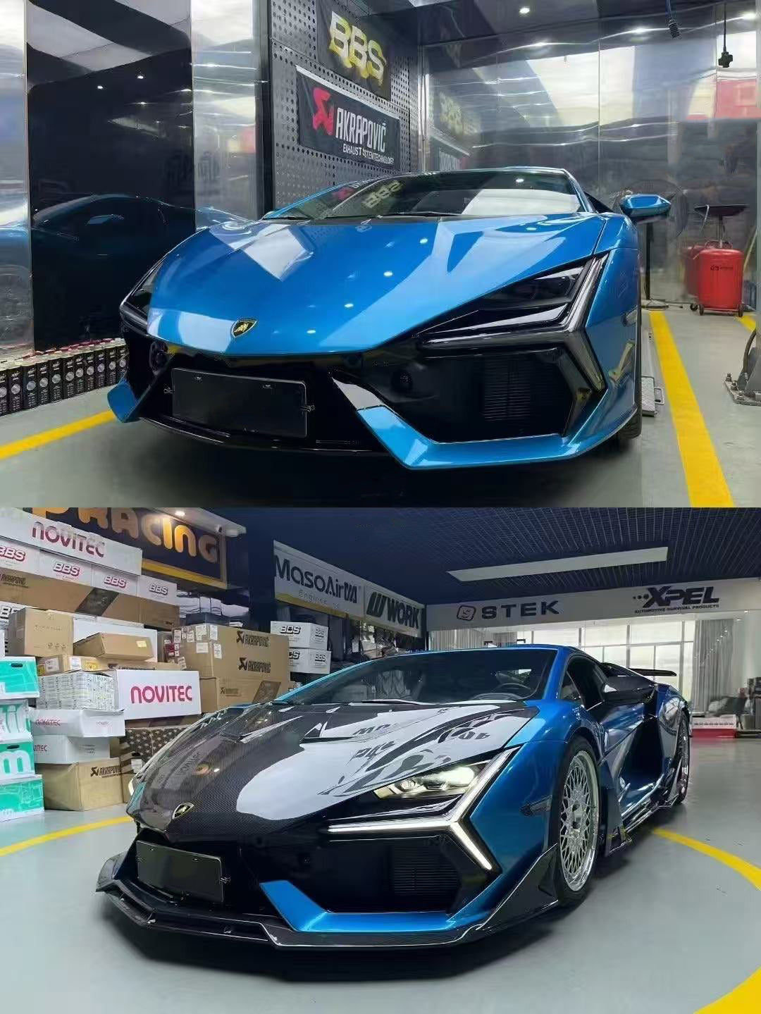 Carbon Fiber Dk Style Front Hood Bonnet Cover - Lamborghini Revuelto