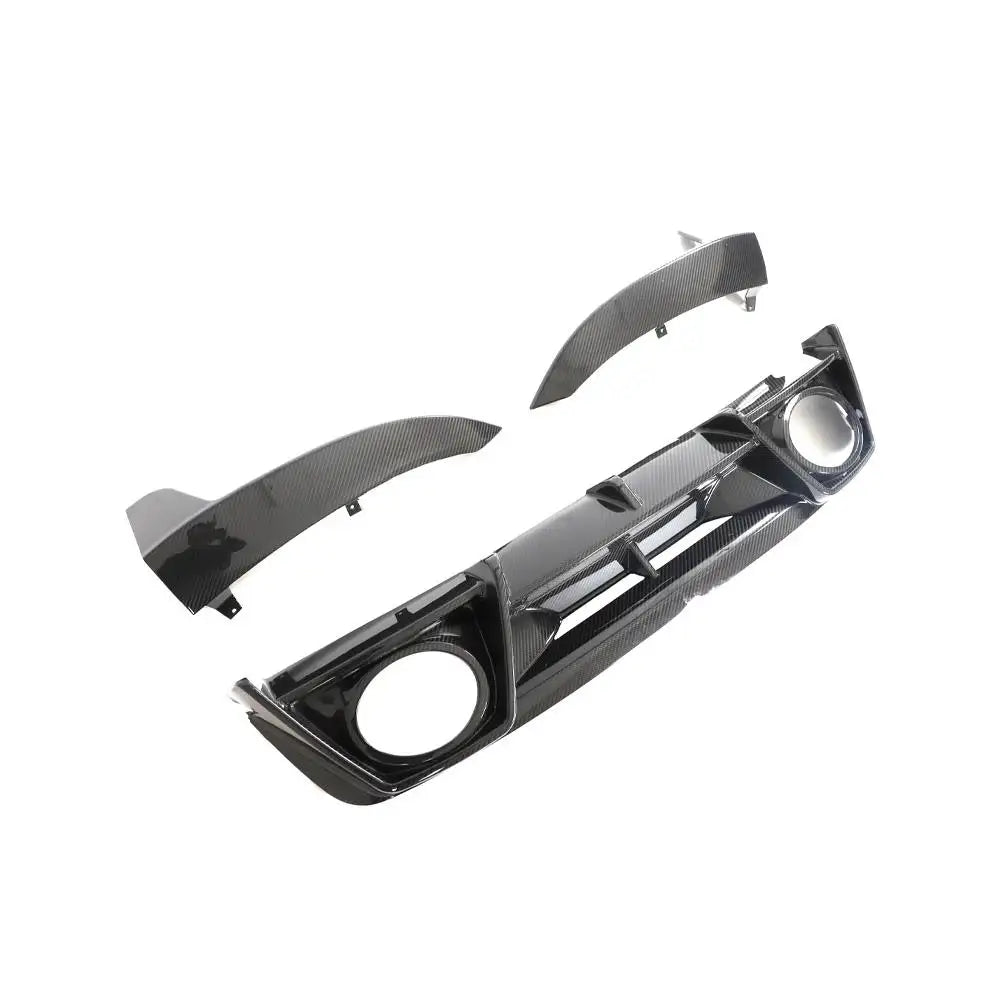 Prepreg Carbon Fiber Rear diffuser w/ Side Canard - Porsche 911 992 Turbo S Coupe 2019-2021