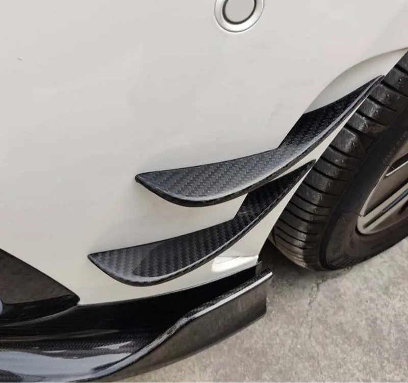 Carbon Fiber Front Bumper Canards - Mercedes Benz W177 a Class Sport A35 Hatchback Sedan