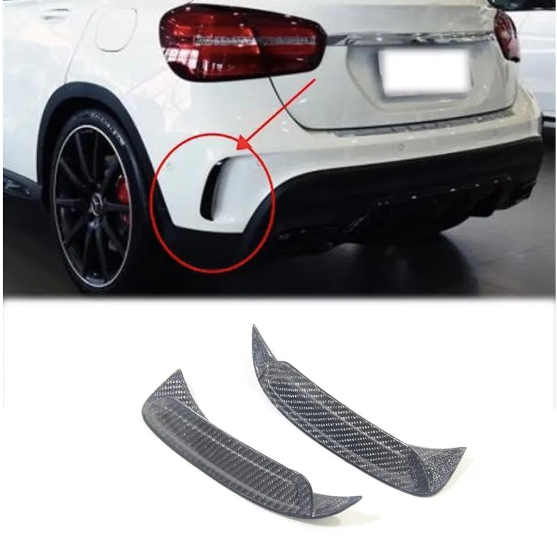 Carbon Fiber Front and Rear Bumper Wind Knife Blade Bumper Trim - Mercedes GLA Class X156 AMG 2013-2018