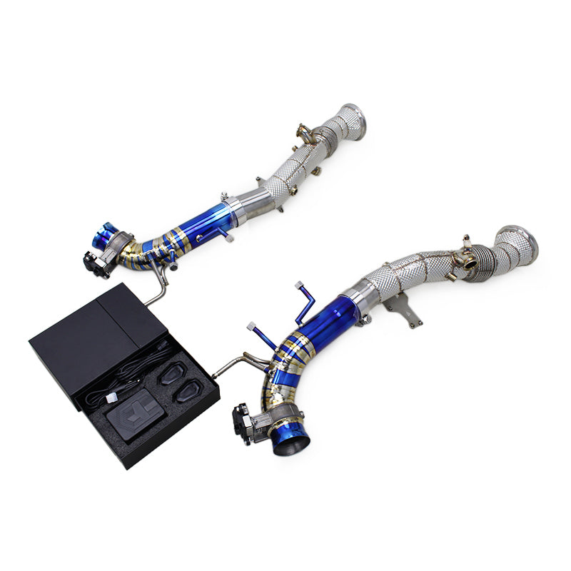 Ferrari 296 3.0T – Titanium Axle-Back Valved Exhaust & Catless Downpipes