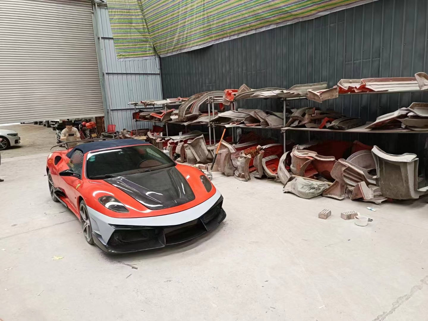 Carbon Fiber V Style Body Aero Kit - Ferrari F430