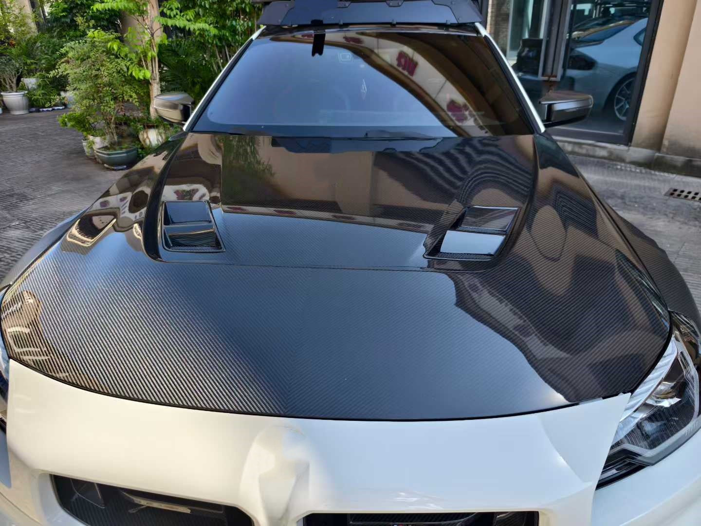 Carbon Fiber A Style Vented Hood - BMW G87 M2 / G42 2 Series