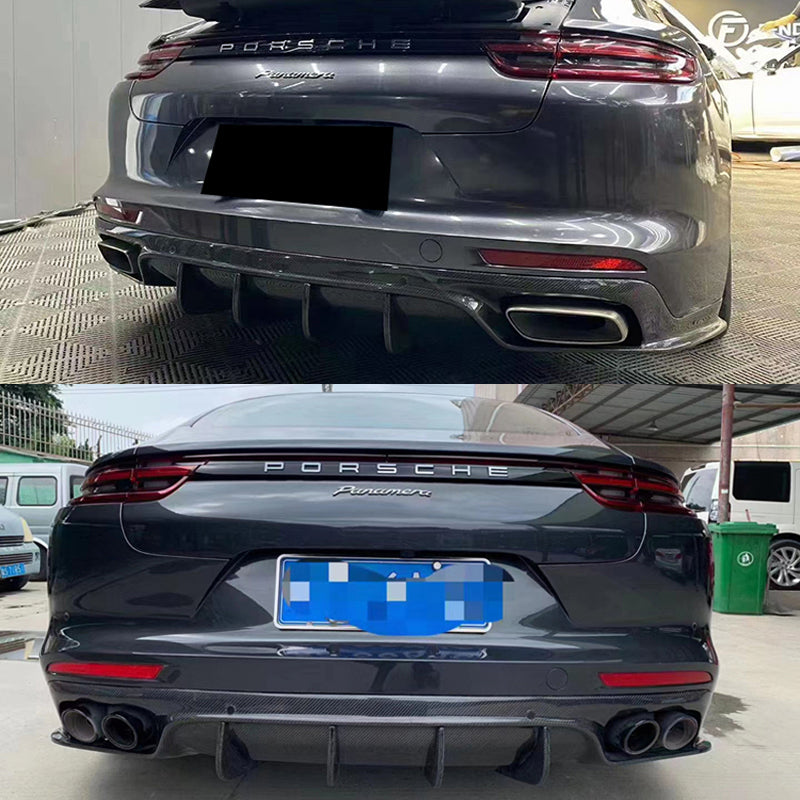 Carbon Fiber Rear Diffuser - Porsche Panamera 971 2017-2022